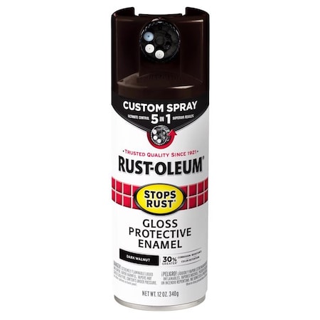Rust-Oleum Rust-Oleum Stops Rust 5-in-1 Indoor/Outdoor Gloss Dark Walnut Oil-Based Oil Modified Alkyd Protectiv 376890
